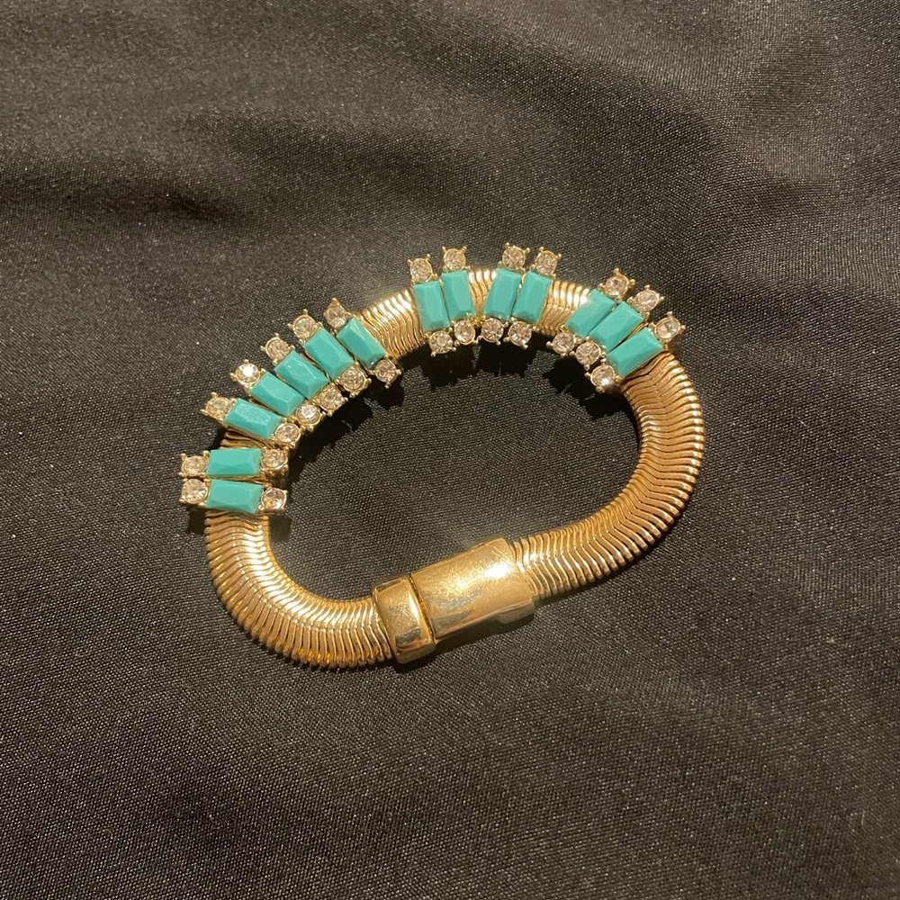 Banana Republic Gold and Turquoise Bracelet